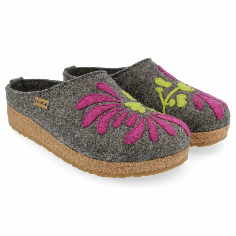 Haflinger Blooming Clogs Dam Silver Grå | 21954-YJKS