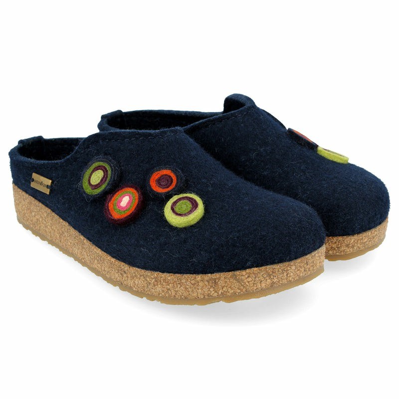 Haflinger Chloe Clogs Dam Blå | 76435-KXHQ