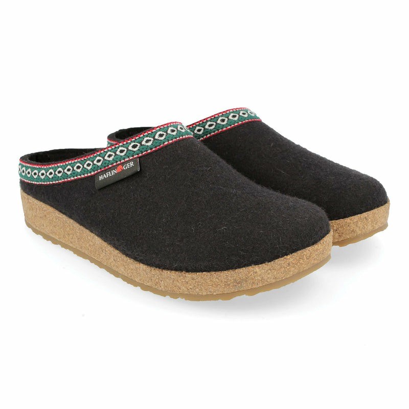 Haflinger Gz Clogs Herr Svarta | 76590-QJTG