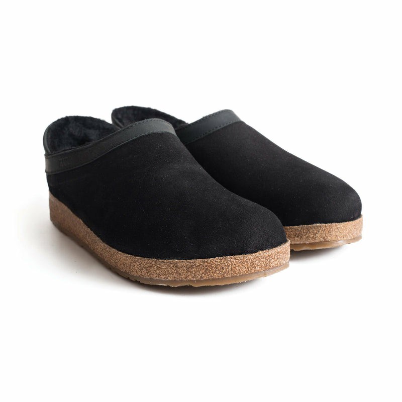 Haflinger Siberia Clogs Herr Svarta | 17456-ZTPD