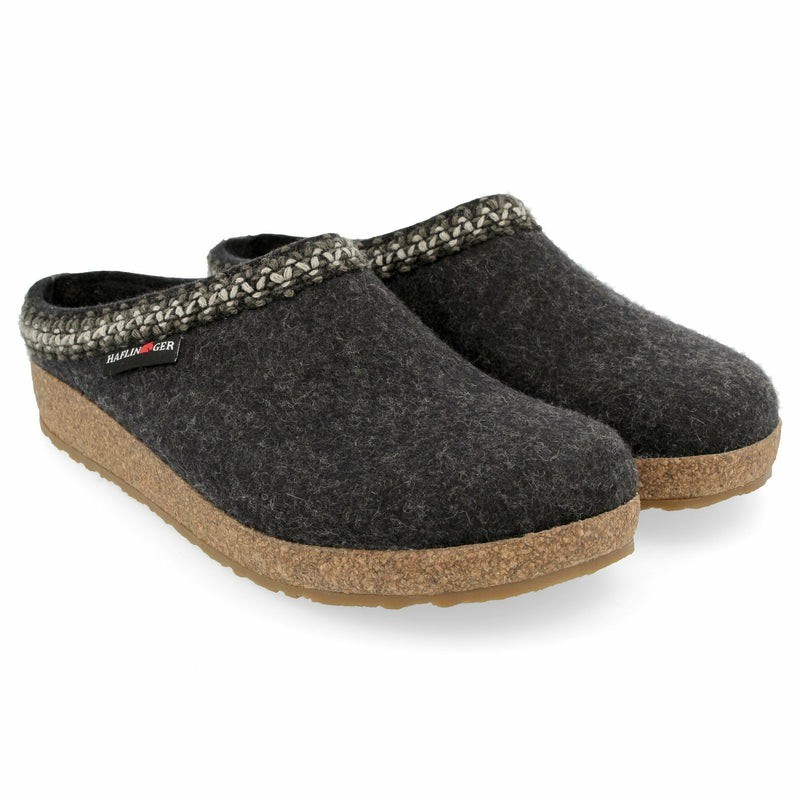 Haflinger Zigzag Clogs Dam Grå | 37485-JOSC